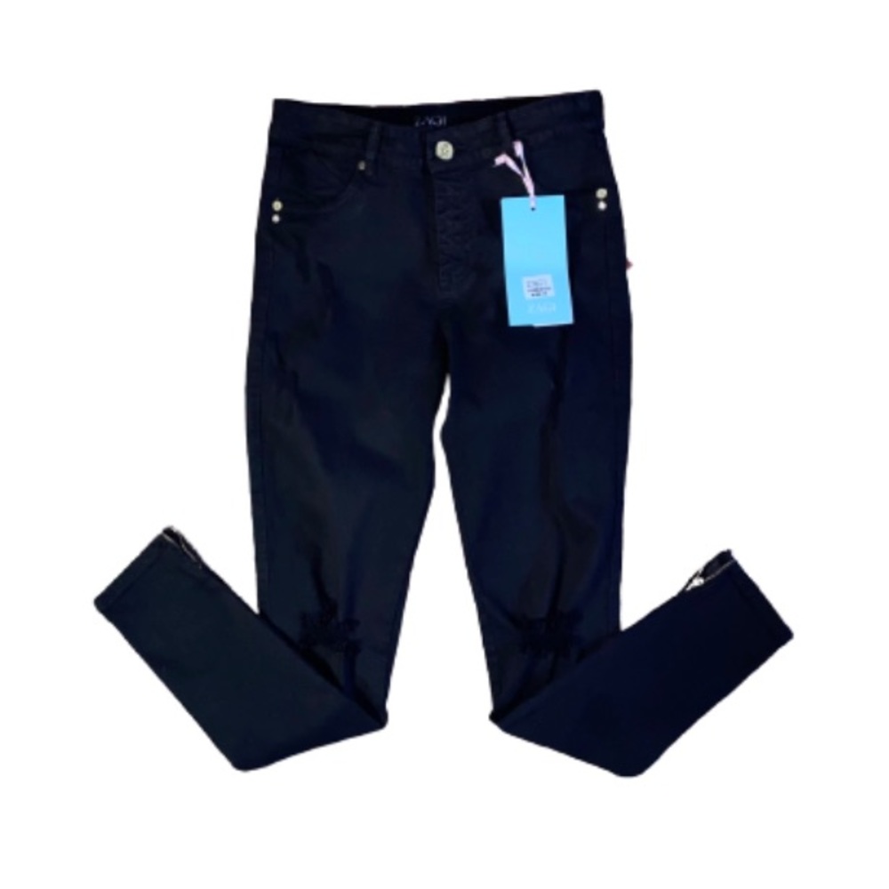 ZAGI Black Colombian Cropped Skinny Jeans Size 9/10